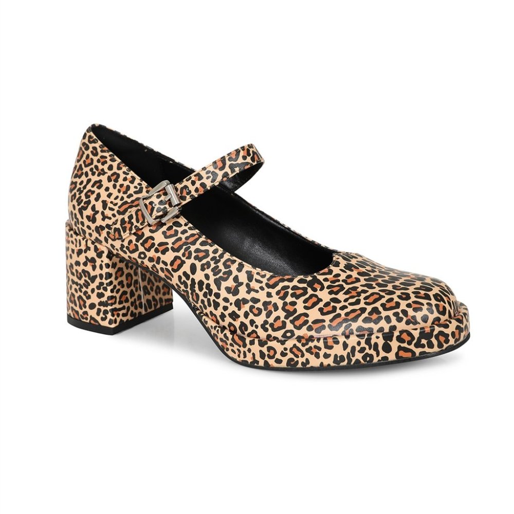 Lulu Hun Sandy Jane Leopard Block Heel